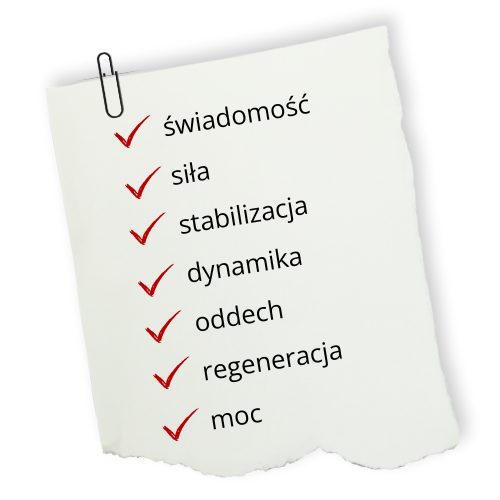 świadomość siła stabilizacja dynamika oddech regeneracja moc